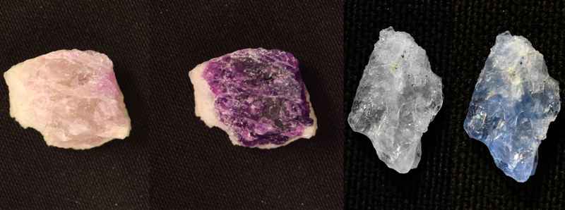 Minerali naturali che possono cambiare colore