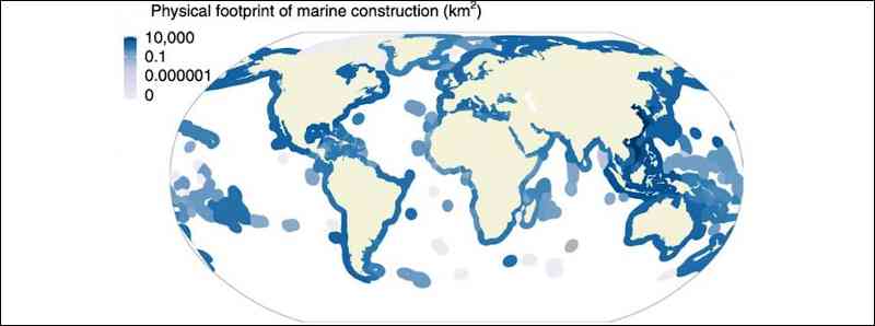 Mappata l'estensione dello sviluppo umano negli oceani
