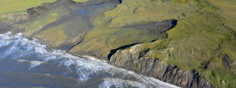 I cambiamenti climatici erodono le coste dell'Artico