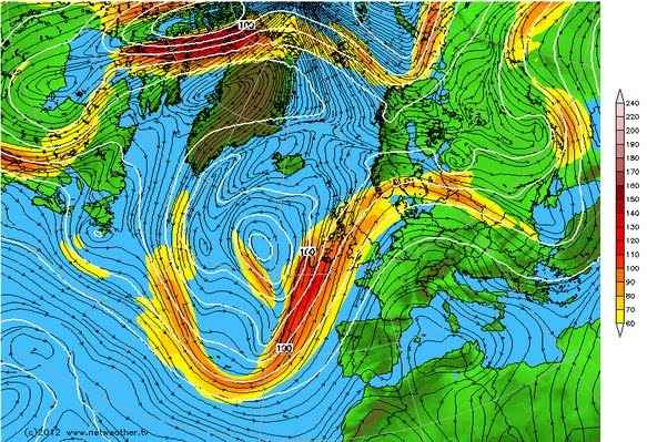 Jetstream deviazione nord