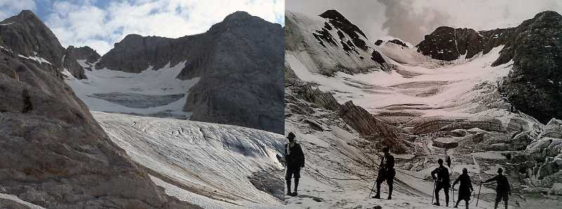 Il ghiacciaio della Marmolada è destinato a scomparire