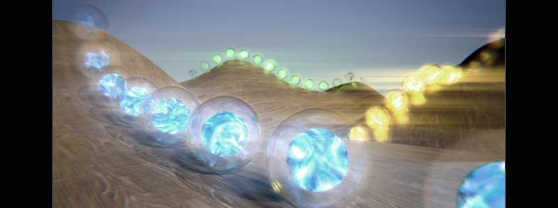 Quantum marbles in un contenitore di luce