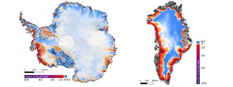 Le calotte glaciali si stanno sciogliendo